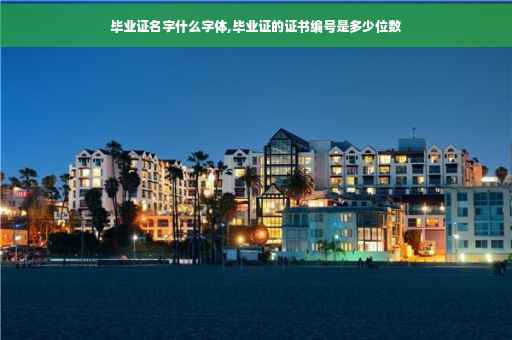 毕业证名字什么字体,毕业证的证书编号是多少位数