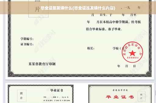 毕业证签发填什么(毕业证签发填什么内容)