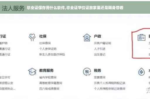 毕业证保存用什么软件,毕业证学位证放家里还是随身带着