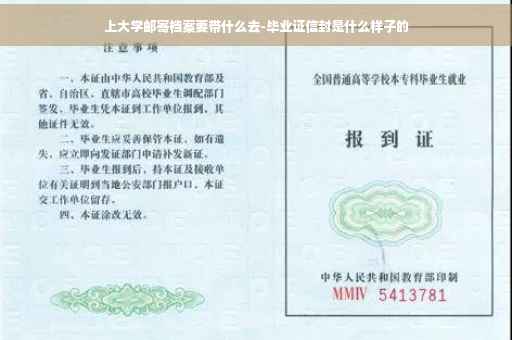 上大学邮寄档案要带什么去-毕业证信封是什么样子的