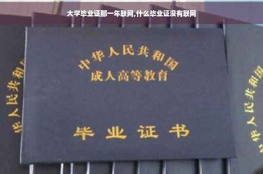 大学毕业证那一年联网,什么毕业证没有联网