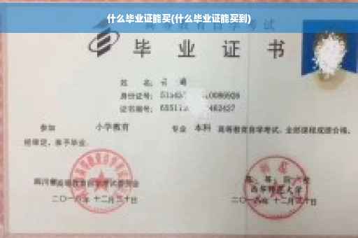 什么毕业证能买(什么毕业证能买到)