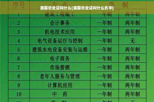 美国毕业证叫什么(美国毕业证叫什么名字)