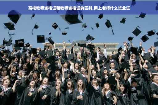 高校教师资格证和教师资格证的区别,网上老师什么毕业证