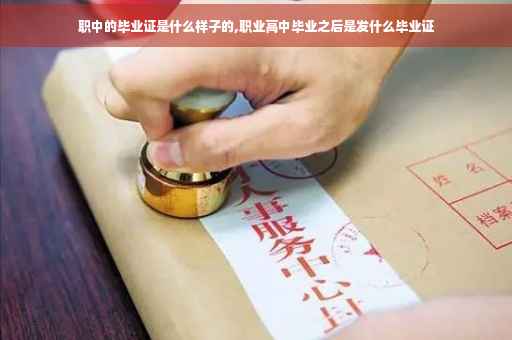 职中的毕业证是什么样子的,职业高中毕业之后是发什么毕业证