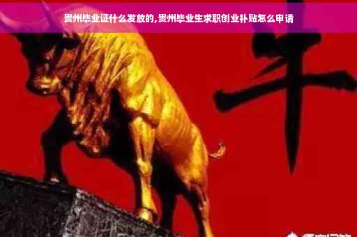 贵州毕业证什么发放的,贵州毕业生求职创业补贴怎么申请