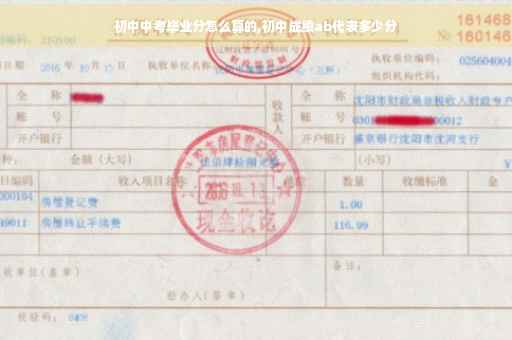 初中中考毕业分怎么算的,初中成绩ab代表多少分