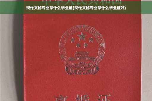 现代文秘专业拿什么毕业证(现代文秘专业拿什么毕业证好)