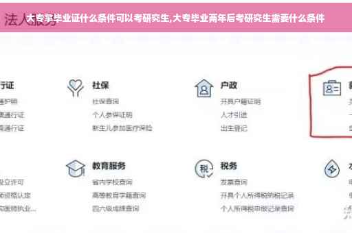 大专拿毕业证什么条件可以考研究生,大专毕业两年后考研究生需要什么条件