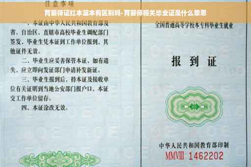 育婴师证红本蓝本有区别吗-育婴师相关毕业证是什么意思