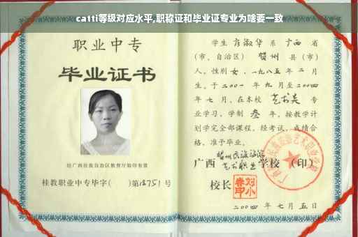 catti等级对应水平,职称证和毕业证专业为啥要一致