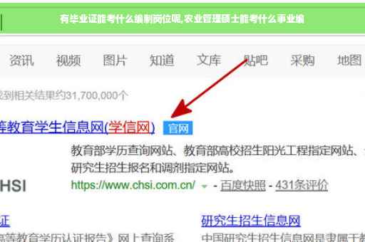 有毕业证能考什么编制岗位呢,农业管理硕士能考什么事业编