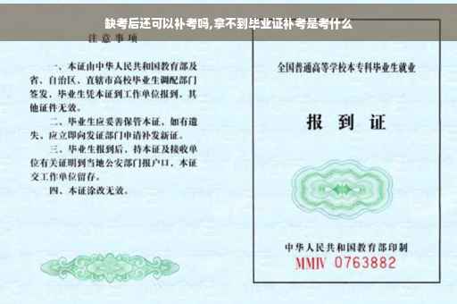 缺考后还可以补考吗,拿不到毕业证补考是考什么