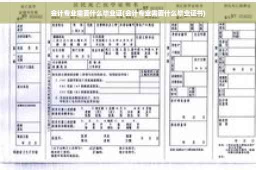 会计专业需要什么毕业证(会计专业需要什么毕业证书)