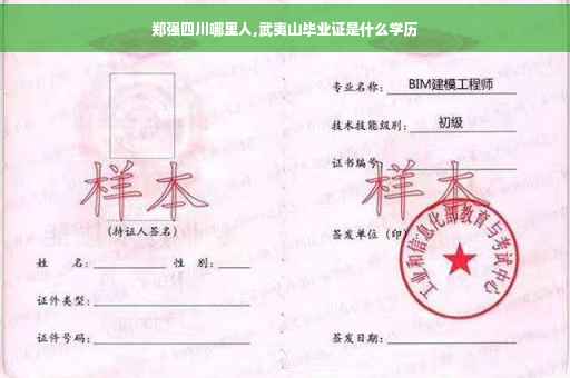 郑强四川哪里人,武夷山毕业证是什么学历