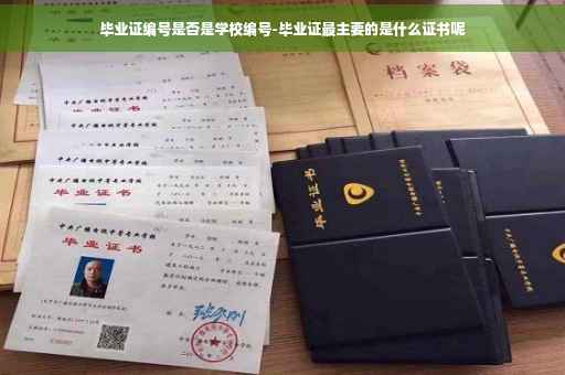 毕业证编号是否是学校编号-毕业证最主要的是什么证书呢