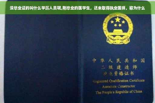没毕业证的叫什么学历人员呢,刚毕业的医学生，还未取得执业医师，称为什么