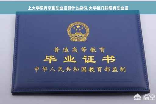 上大学没有拿到毕业证算什么身份,大学挂几科没有毕业证