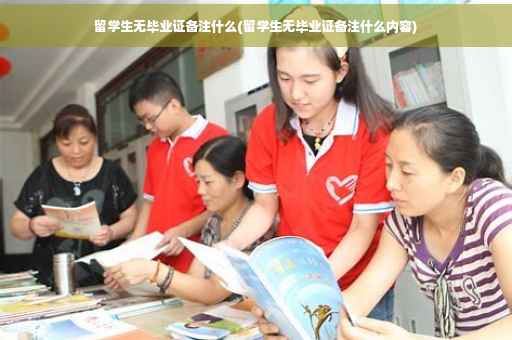 留学生无毕业证备注什么(留学生无毕业证备注什么内容)