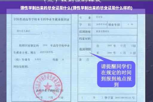 弹性学制出来的毕业证是什么(弹性学制出来的毕业证是什么样的)