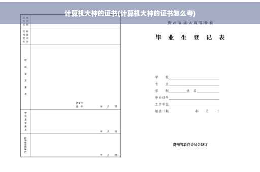 计算机大神的证书(计算机大神的证书怎么考)