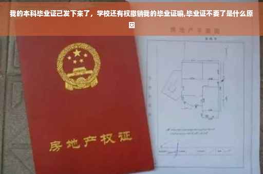 我的本科毕业证己发下来了，学校还有权撤销我的毕业证嘛,毕业证不要了是什么原因