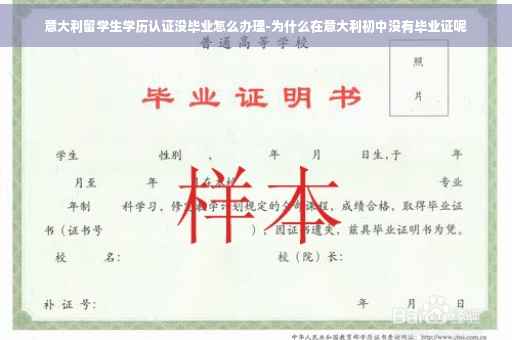 意大利留学生学历认证没毕业怎么办理-为什么在意大利初中没有毕业证呢
