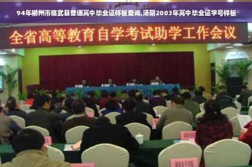 94年郴州市临武县普通高中毕业证样板查询,汤阴2003年高中毕业证学号样板