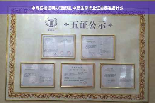 中专在校证明办理流程,中职生拿毕业证需要准备什么