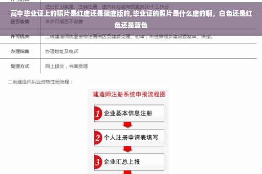 高中毕业证上的照片是红底还是蓝底版的,毕业证的照片是什么底的啊，白色还是红色还是蓝色