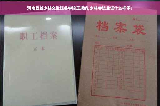 河南登封少林文武延鲁学校正规吗,少林寺毕业证什么样子?