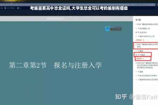 考编需要高中毕业证吗,大学生毕业可以考的编制有哪些