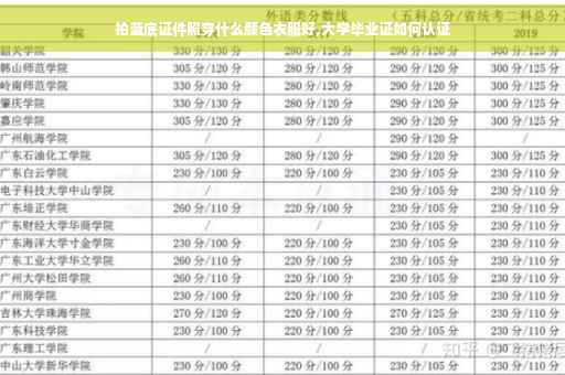 拍蓝底证件照穿什么颜色衣服好,大学毕业证如何认证