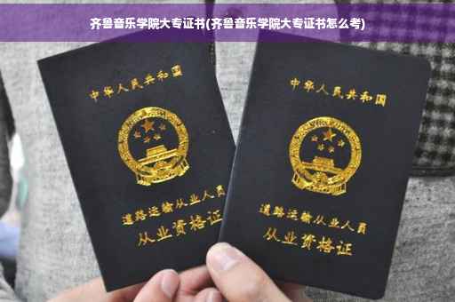 齐鲁音乐学院大专证书(齐鲁音乐学院大专证书怎么考)