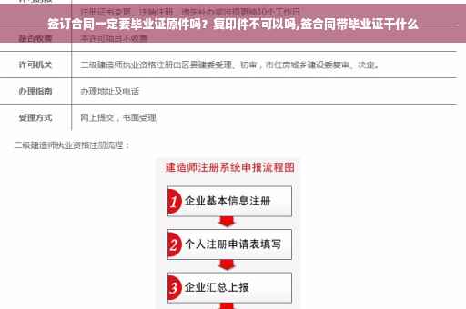 签订合同一定要毕业证原件吗？复印件不可以吗,签合同带毕业证干什么