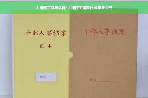 上海核工所怎么样-上海核工院发什么毕业证书