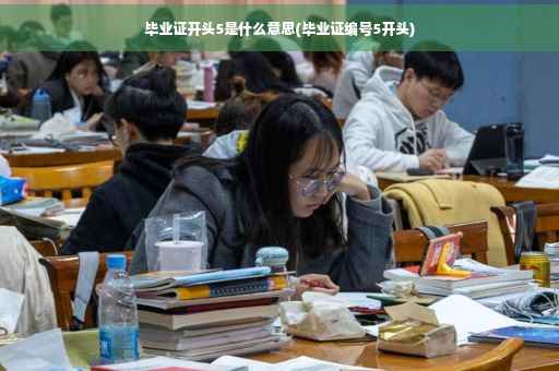 毕业证开头5是什么意思(毕业证编号5开头)