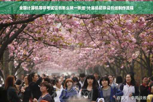 全国计算机等级考试证书怎么就一张纸-计算机初级证书纸制作流程