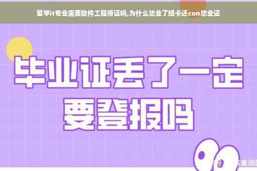 留学it专业需要软件工程师证吗,为什么毕业了纽卡还con毕业证