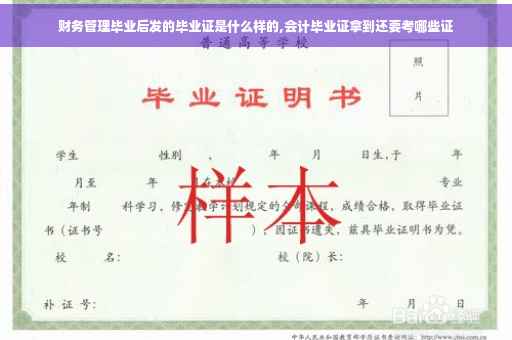 财务管理毕业后发的毕业证是什么样的,会计毕业证拿到还要考哪些证