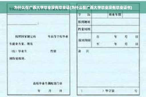 为什么在广西大学毕业没有毕业证(为什么在广西大学毕业没有毕业证书)