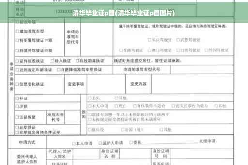 清华毕业证p图(清华毕业证p图图片)