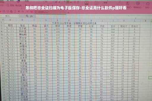 怎样把毕业证扫描为电子版保存-毕业证用什么软件p图好看
