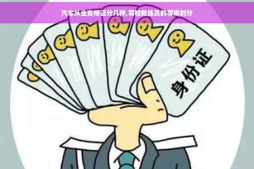 汽车从业资格证分几种,驾校教练员的等级划分