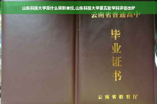 山东科技大学是什么级别单位,山东科技大学第五轮学科评估出炉