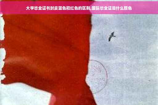 大学毕业证书封皮蓝色和红色的区别,国际毕业证是什么颜色
