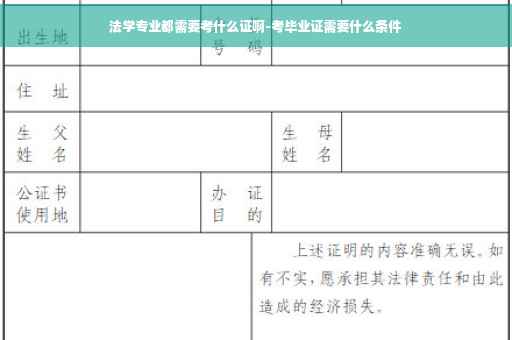 法学专业都需要考什么证啊-考毕业证需要什么条件