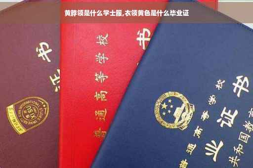 黄脖领是什么学士服,衣领黄色是什么毕业证