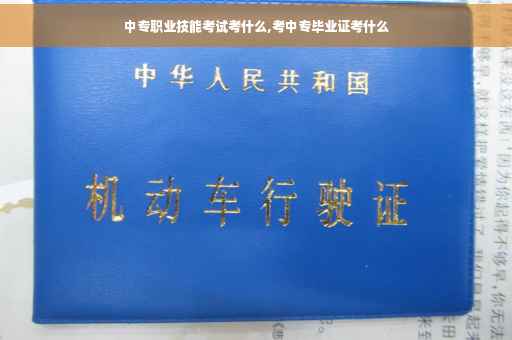 中专职业技能考试考什么,考中专毕业证考什么