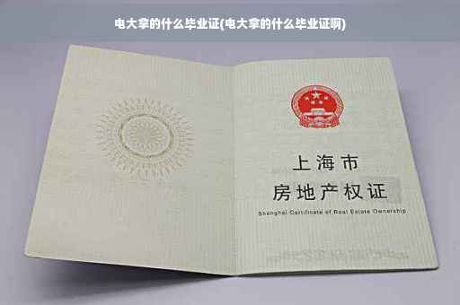 电大拿的什么毕业证(电大拿的什么毕业证啊)